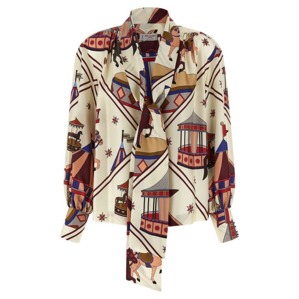 Alberto Biani Multicolor Silk Women's Blouse
